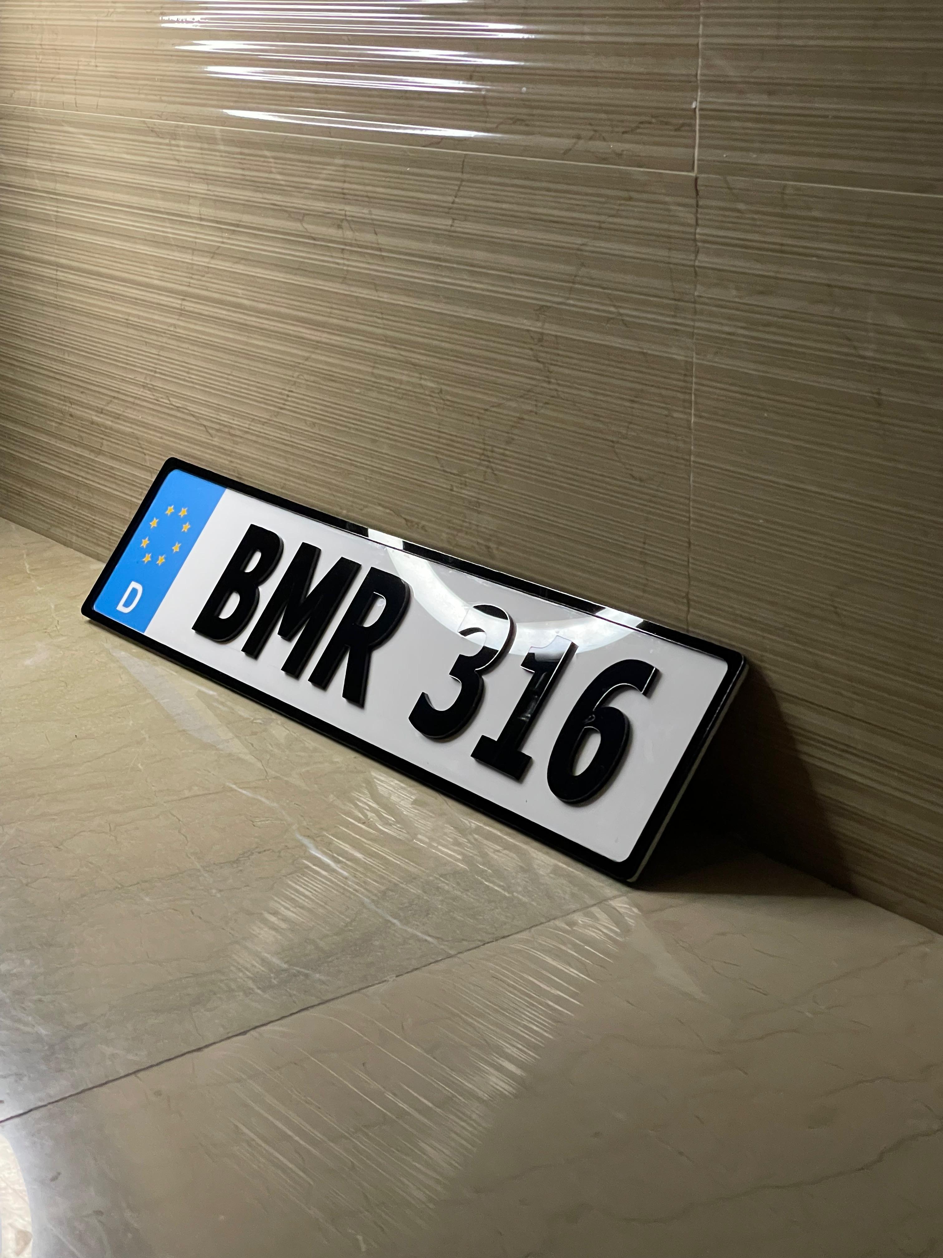 Acrylic | Number Plate 💎