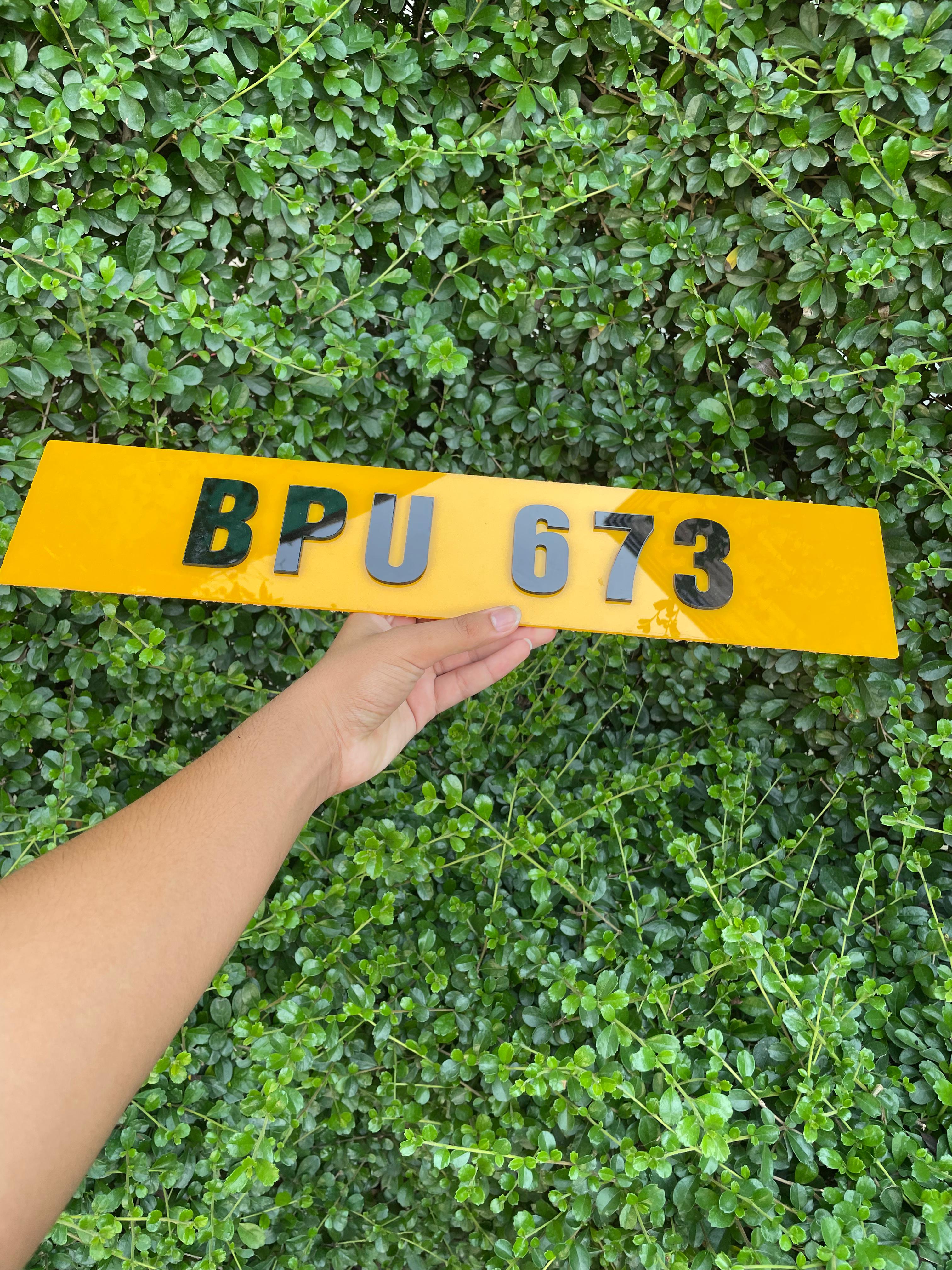 🇬🇧✨ Personalised UK Name Plate – Custom 3D Text 🚗🛠️ | Your Name, Your Style! 🔥